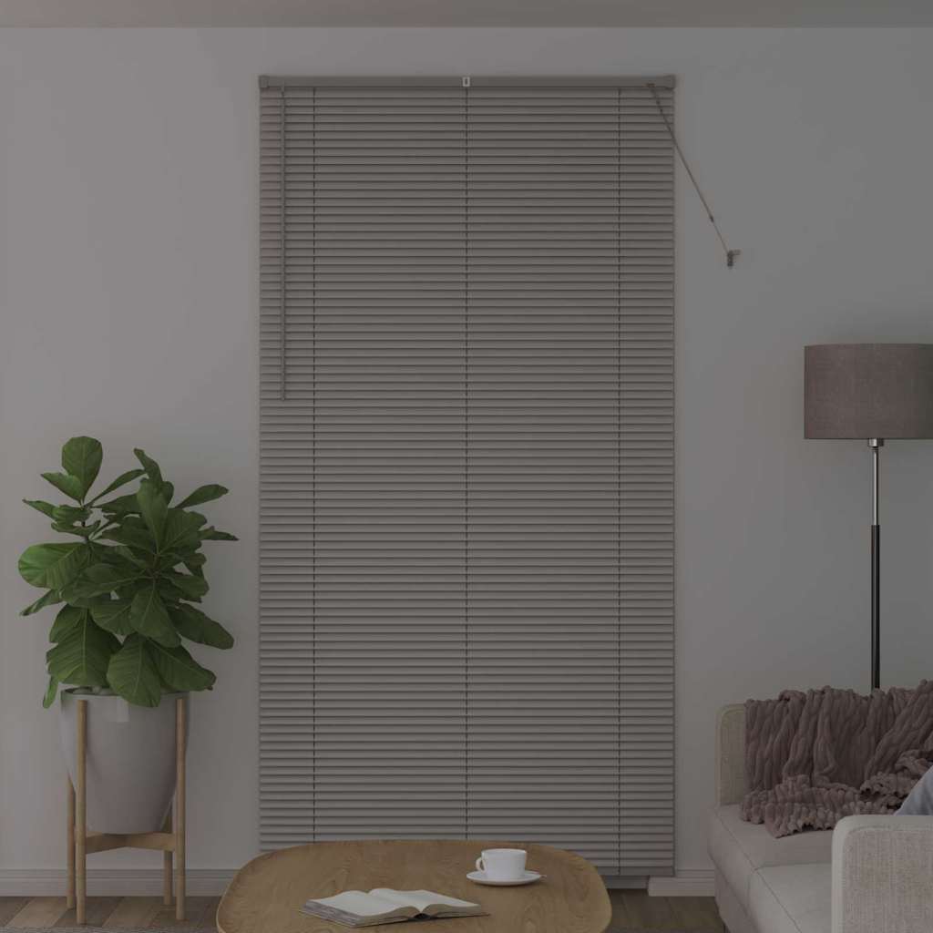 vidaXL Żaluzje weneckie Srebrny 220 x 120 cm Aluminium