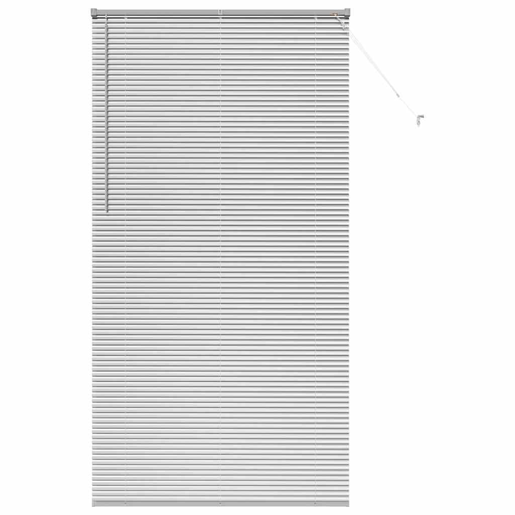 vidaXL Żaluzje weneckie Srebrny 220 x 120 cm Aluminium