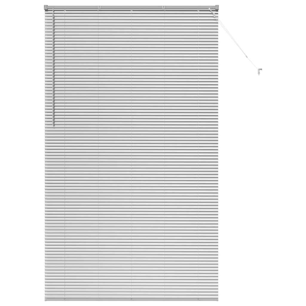 vidaXL Żaluzje weneckie Srebrny 220 x 135 cm Aluminium