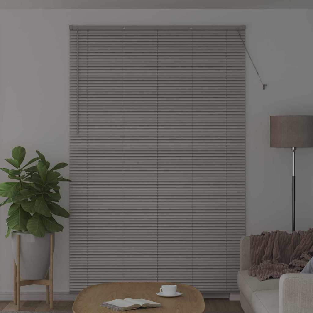 vidaXL Żaluzje weneckie Srebrny 220x150cm Aluminium