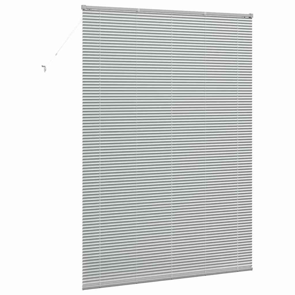 vidaXL Żaluzje weneckie Srebrny 220 x 160 cm Aluminium