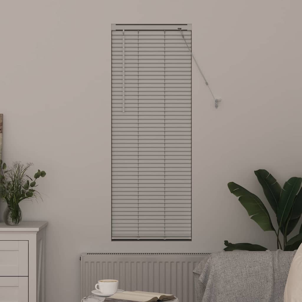 vidaXL Żaluzje weneckie Biały 130 x 45 cm Aluminium