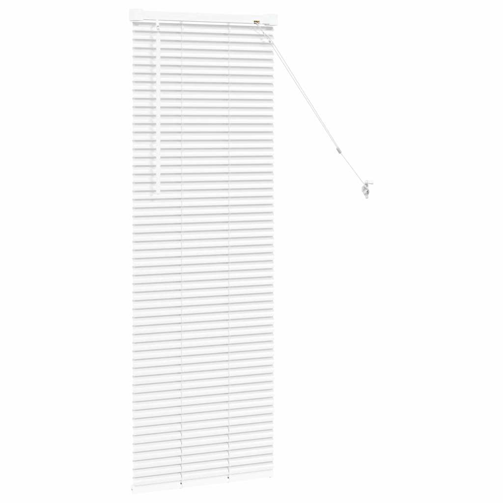 vidaXL Żaluzje weneckie Biały 130 x 45 cm Aluminium