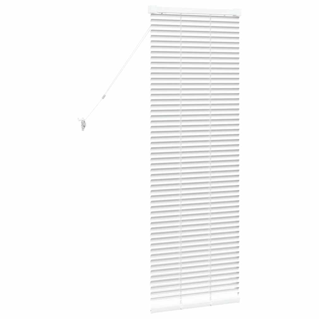 vidaXL Żaluzje weneckie Biały 130 x 45 cm Aluminium