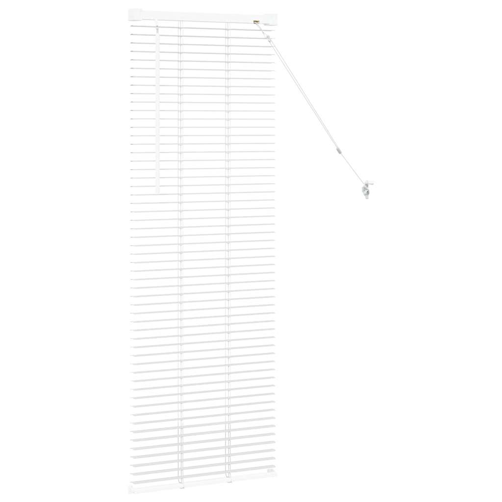 vidaXL Żaluzje weneckie Biały 130 x 50 cm Aluminium