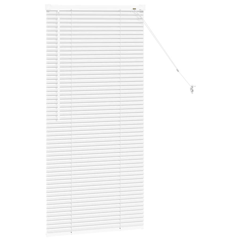 vidaXL Żaluzje weneckie Biały 130 x 55 cm Aluminium