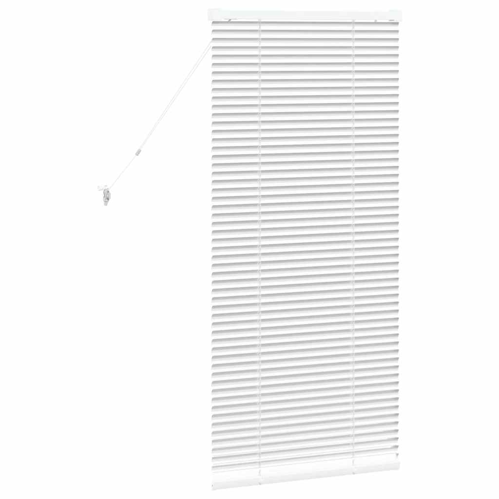 vidaXL Żaluzje weneckie Biały 130 x 60 cm Aluminium