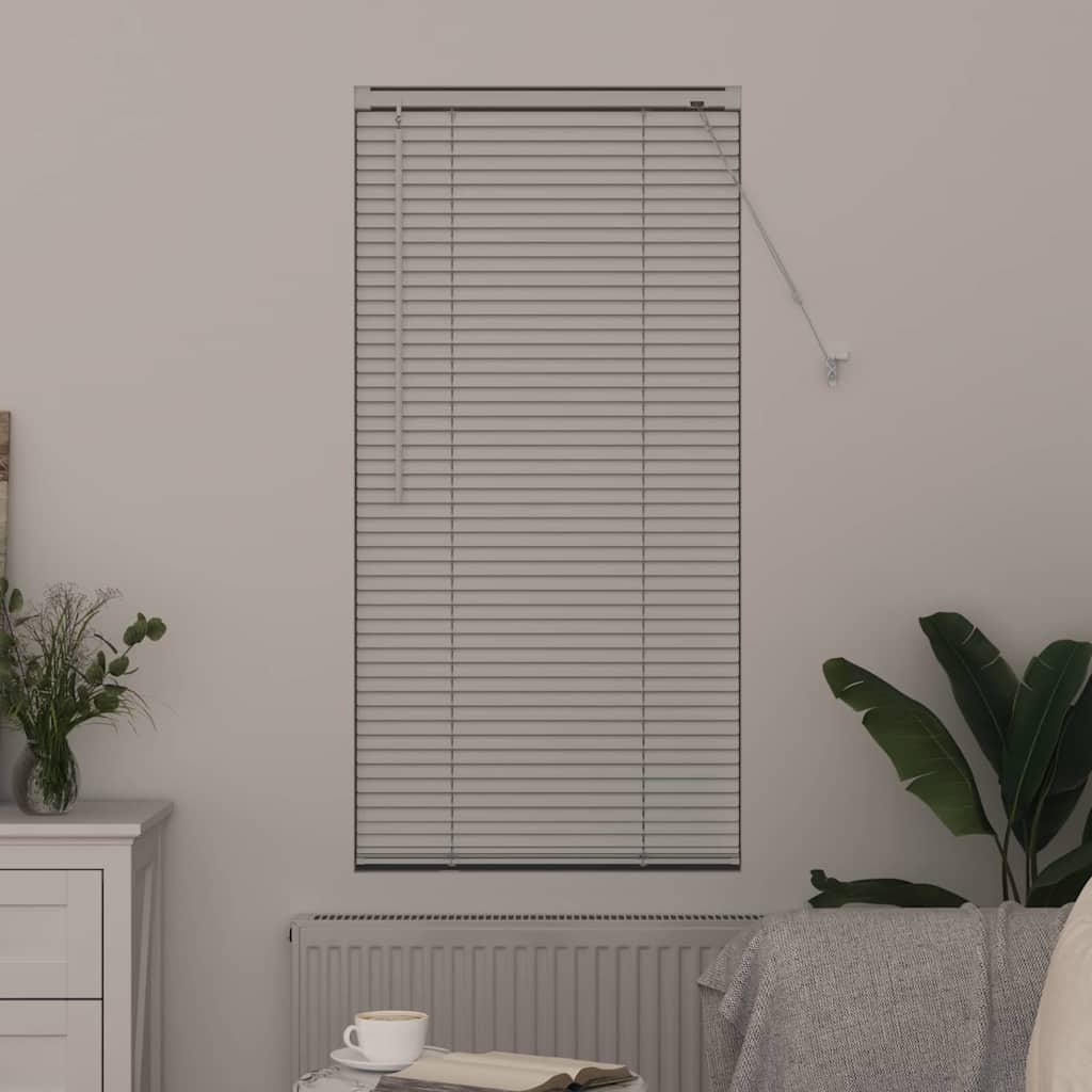 vidaXL Żaluzje weneckie Biały 130 x 65 cm Aluminium