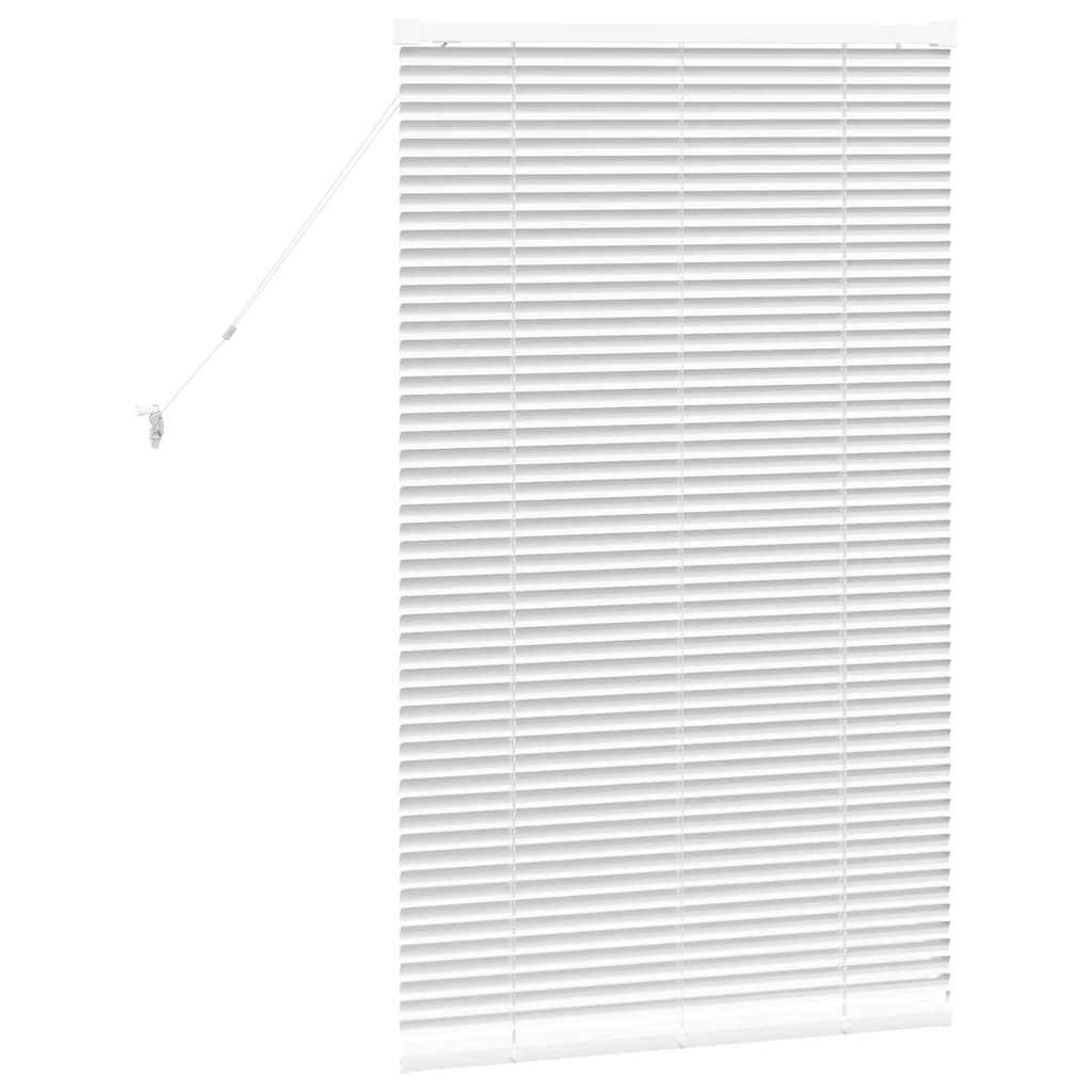 vidaXL Żaluzje weneckie Biały 130 x 70 cm Aluminium