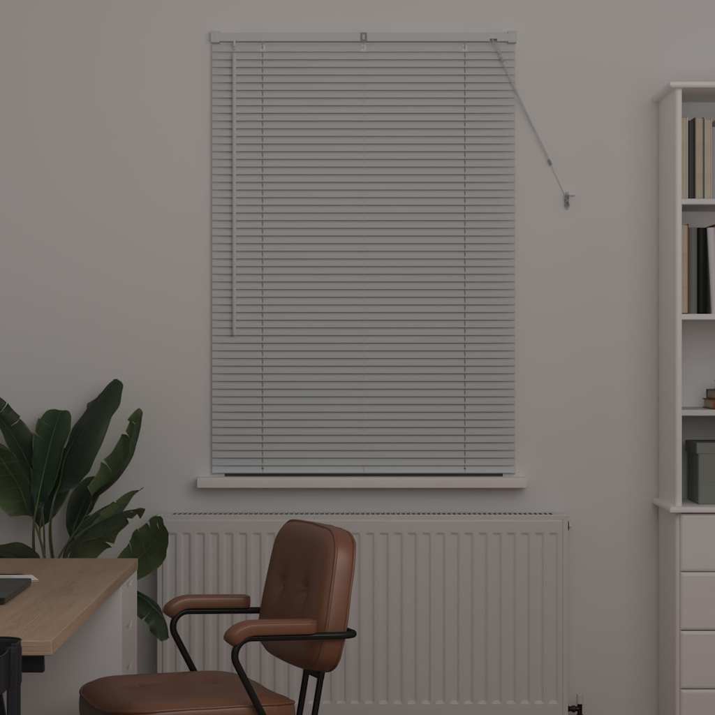 vidaXL Żaluzje weneckie Biały 130 x 85 cm Aluminium