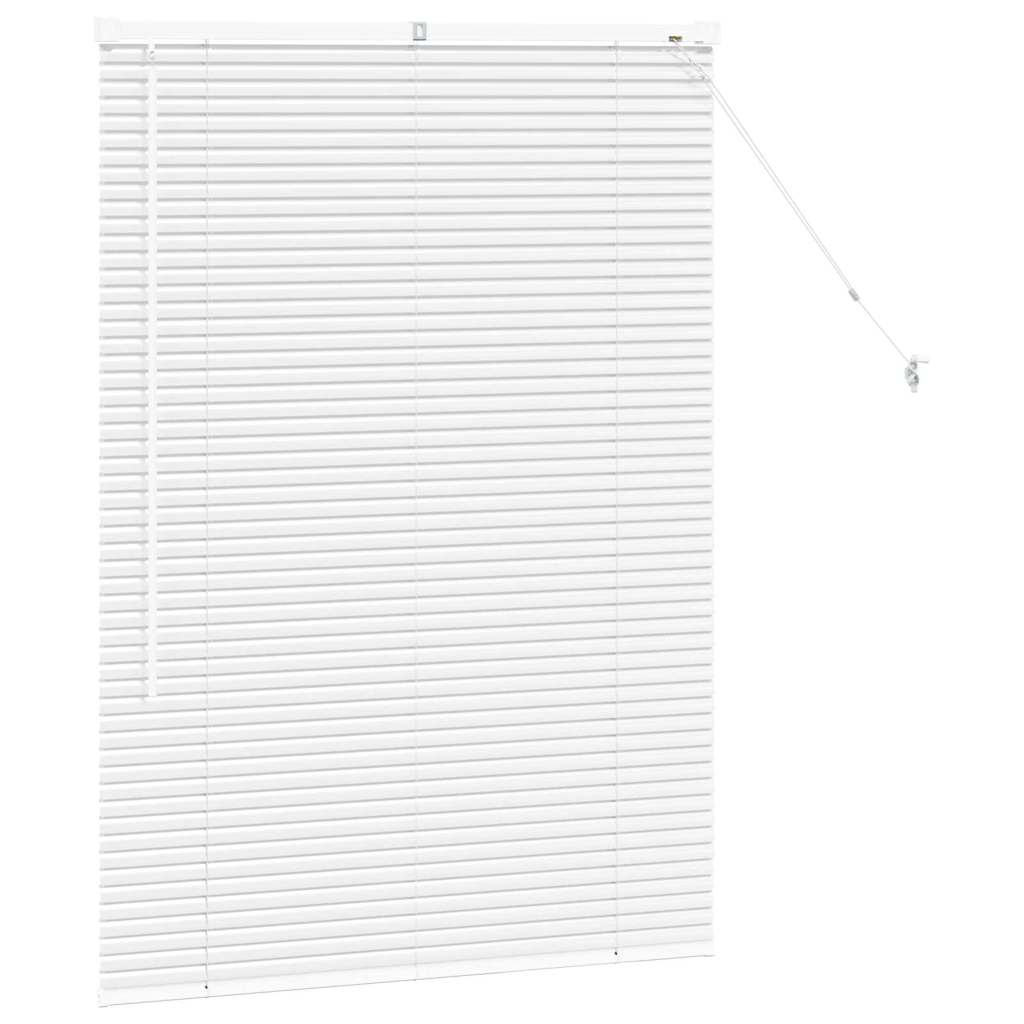 vidaXL Żaluzje weneckie Biały 130 x 90 cm Aluminium