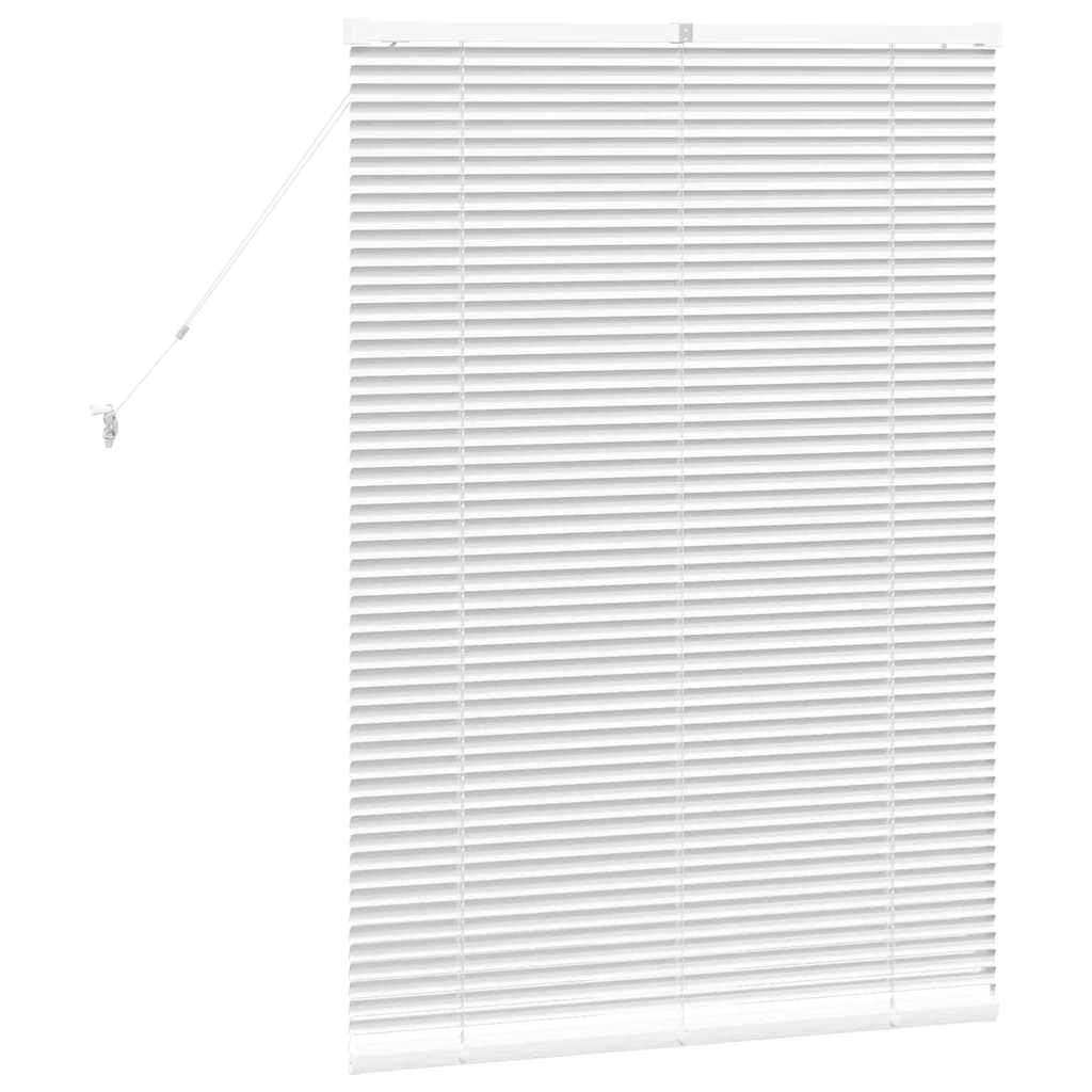 vidaXL Żaluzje weneckie Biały 130 x 90 cm Aluminium