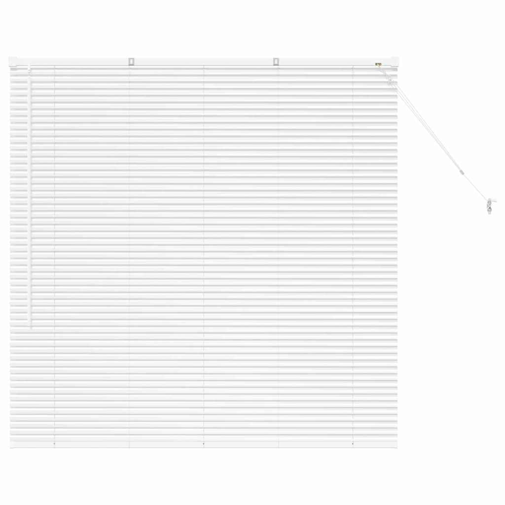 vidaXL Żaluzje weneckie Biały 130 x 125 cm Aluminium