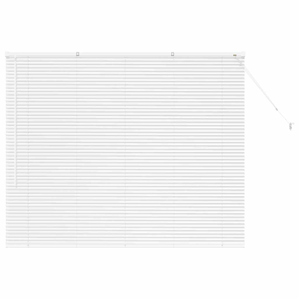 vidaXL Żaluzje weneckie Biały 130 x 155 cm Aluminium