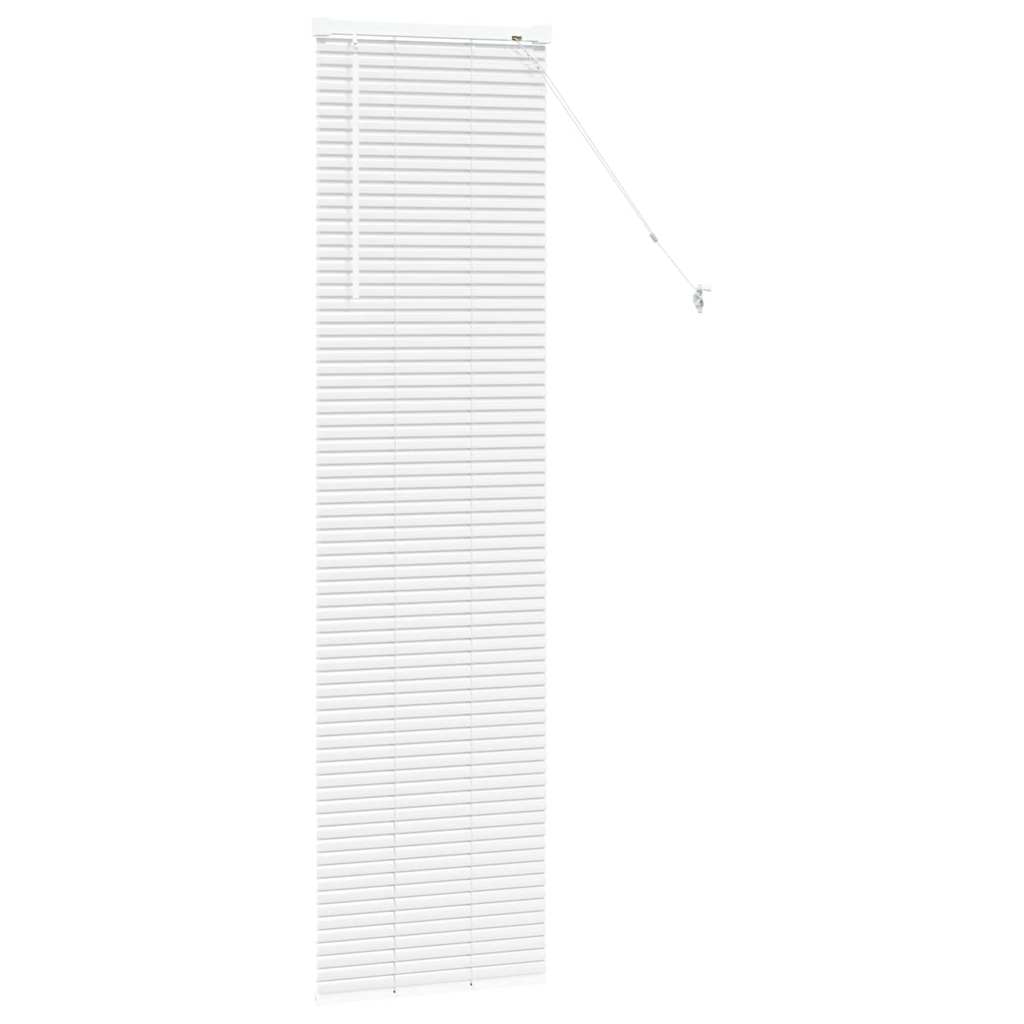 vidaXL Żaluzje weneckie Biały 175 x 50 cm Aluminium