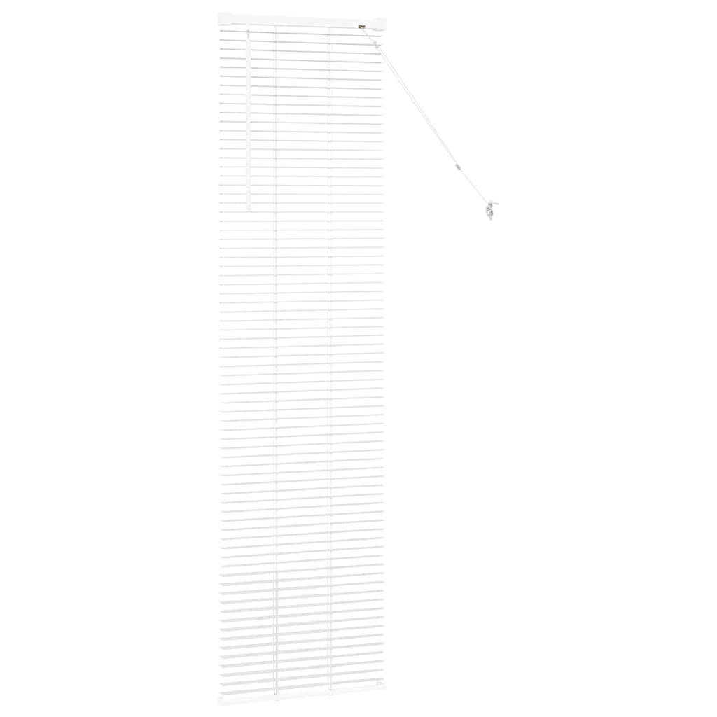 vidaXL Żaluzje weneckie Biały 175 x 50 cm Aluminium