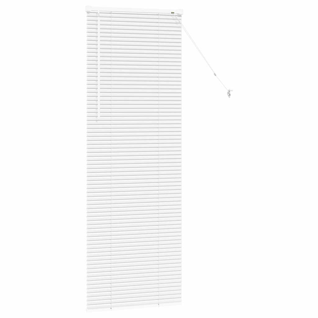 vidaXL Żaluzje weneckie Biały 175 x 60 cm Aluminium