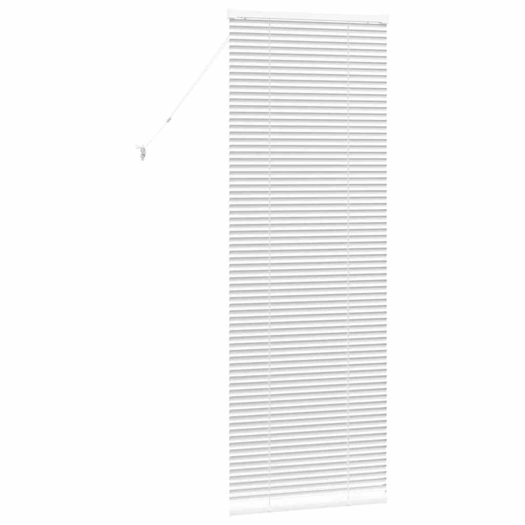 vidaXL Żaluzje weneckie Biały 175 x 65 cm Aluminium
