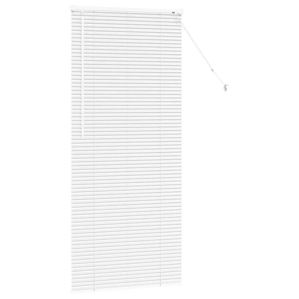 vidaXL Żaluzje weneckie Biały 175 x 70 cm Aluminium