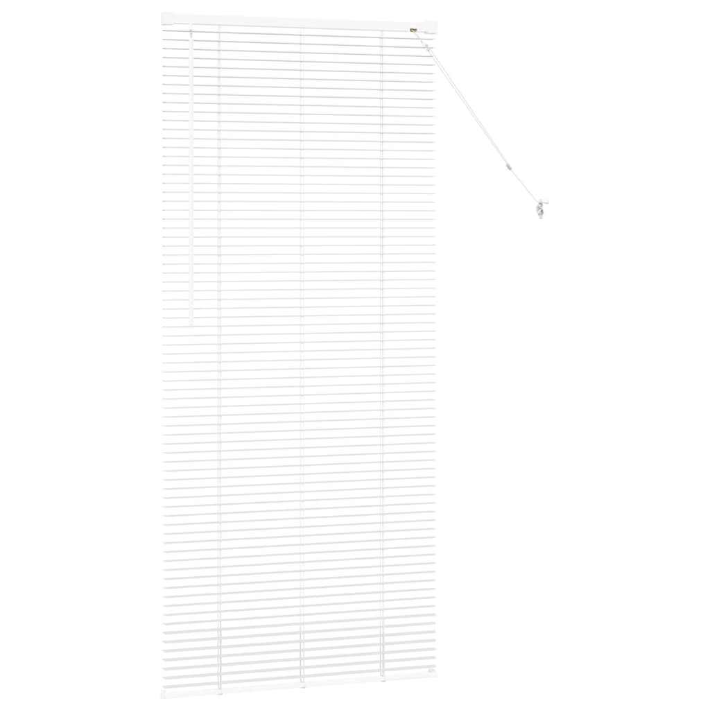 vidaXL Żaluzje weneckie Biały 175 x 75 cm Aluminium