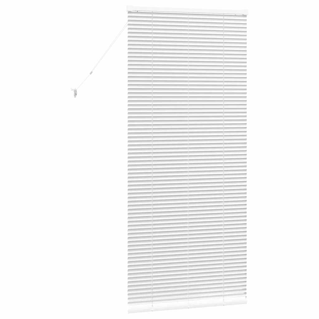 vidaXL Żaluzje weneckie Biały 175 x 75 cm Aluminium