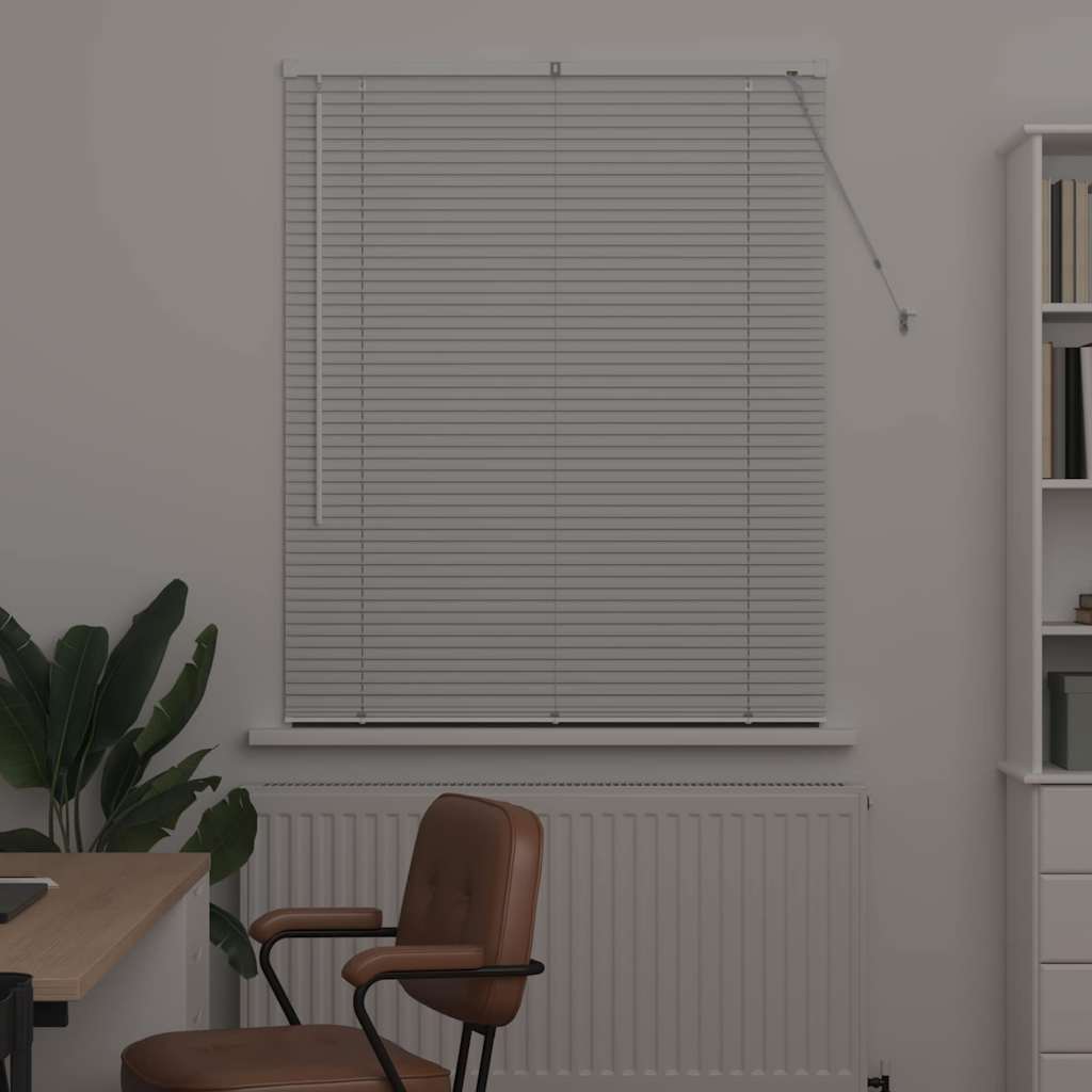 vidaXL Żaluzje weneckie Biały 175 x 100 cm Aluminium