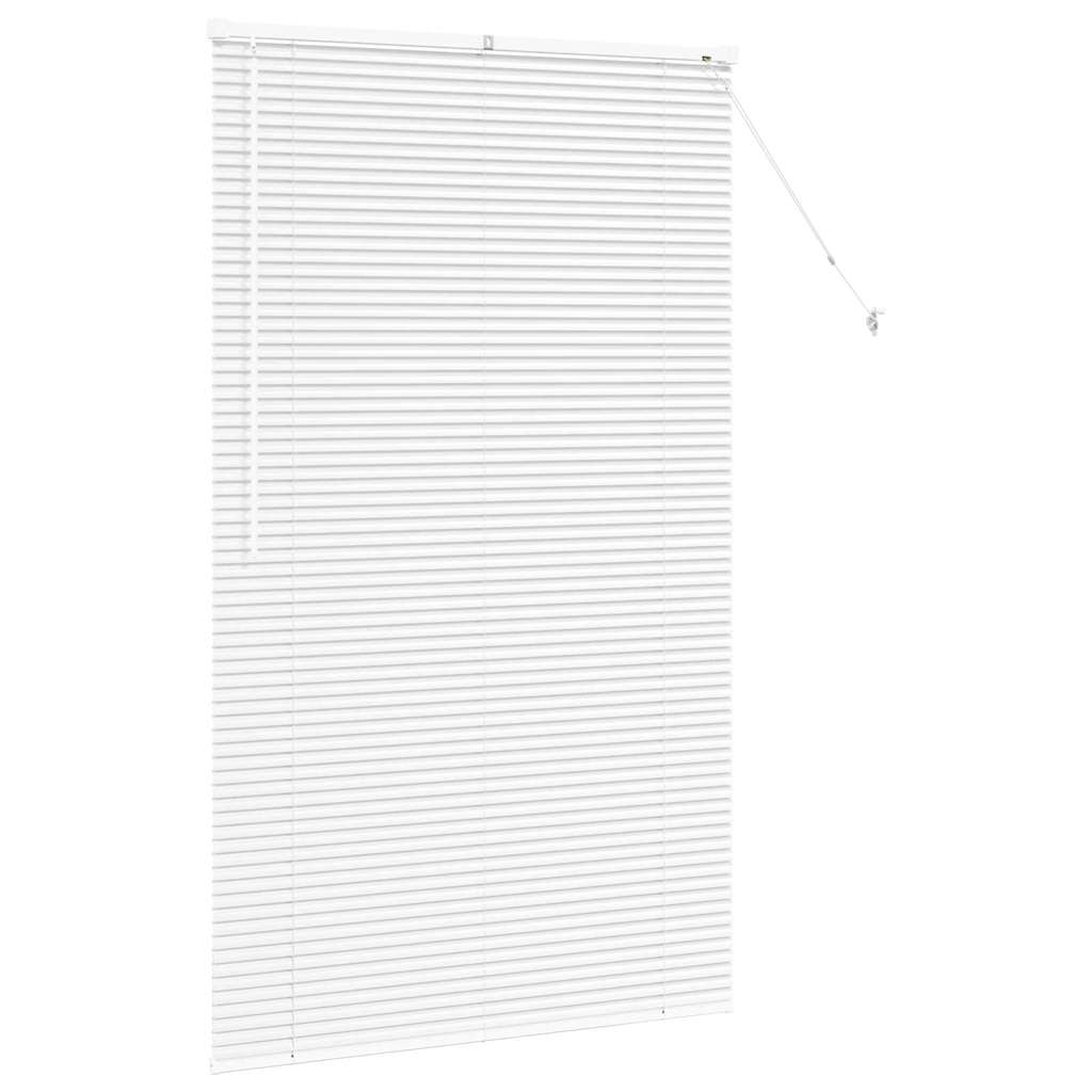 vidaXL Żaluzje weneckie Biały 175 x 100 cm Aluminium