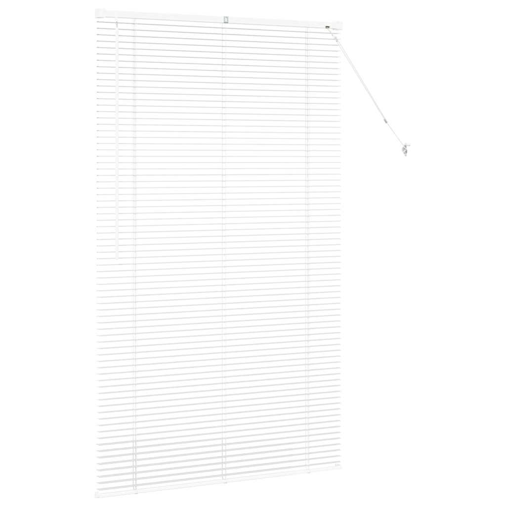 vidaXL Żaluzje weneckie Biały 175 x 100 cm Aluminium