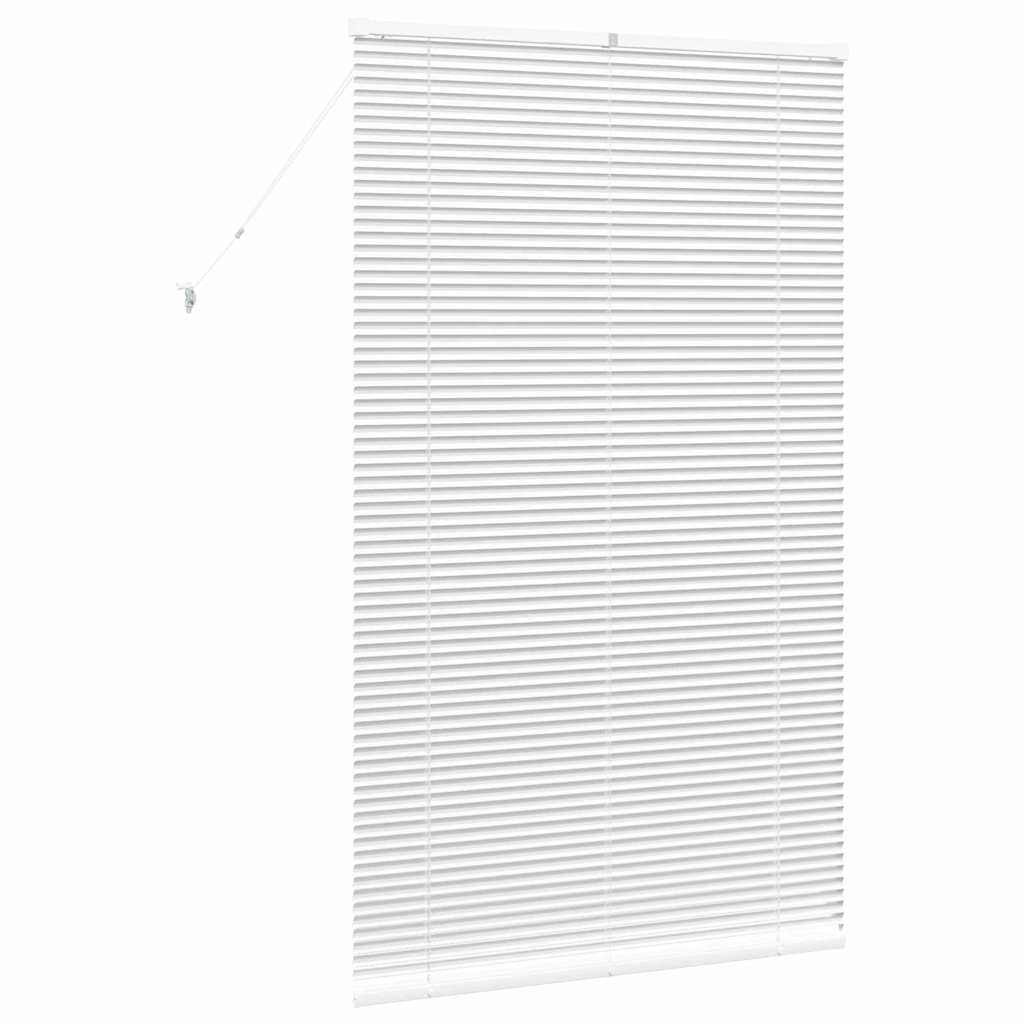 vidaXL Żaluzje weneckie Biały 175 x 105 cm Aluminium