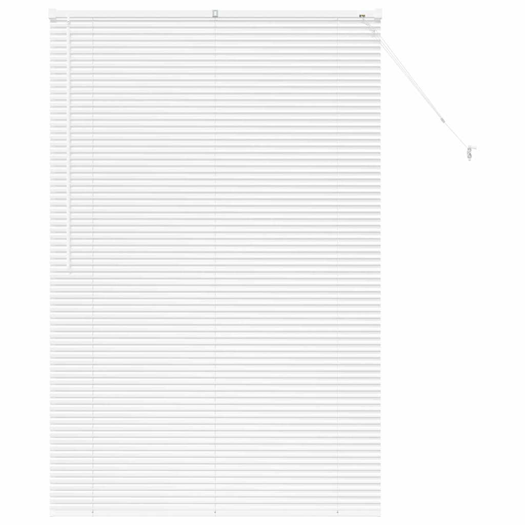 vidaXL Żaluzje weneckie Biały 175 x 110 cm Aluminium