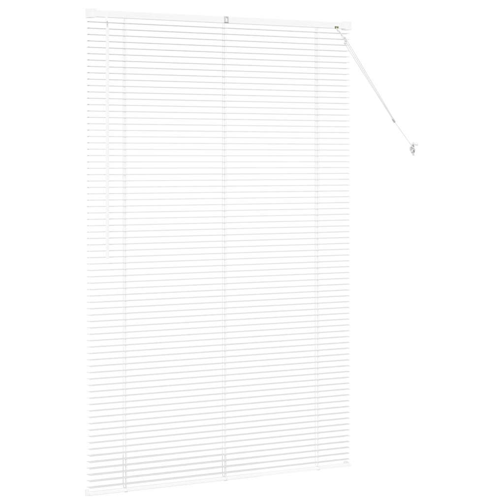 vidaXL Żaluzje weneckie Biały 175 x 115 cm Aluminium