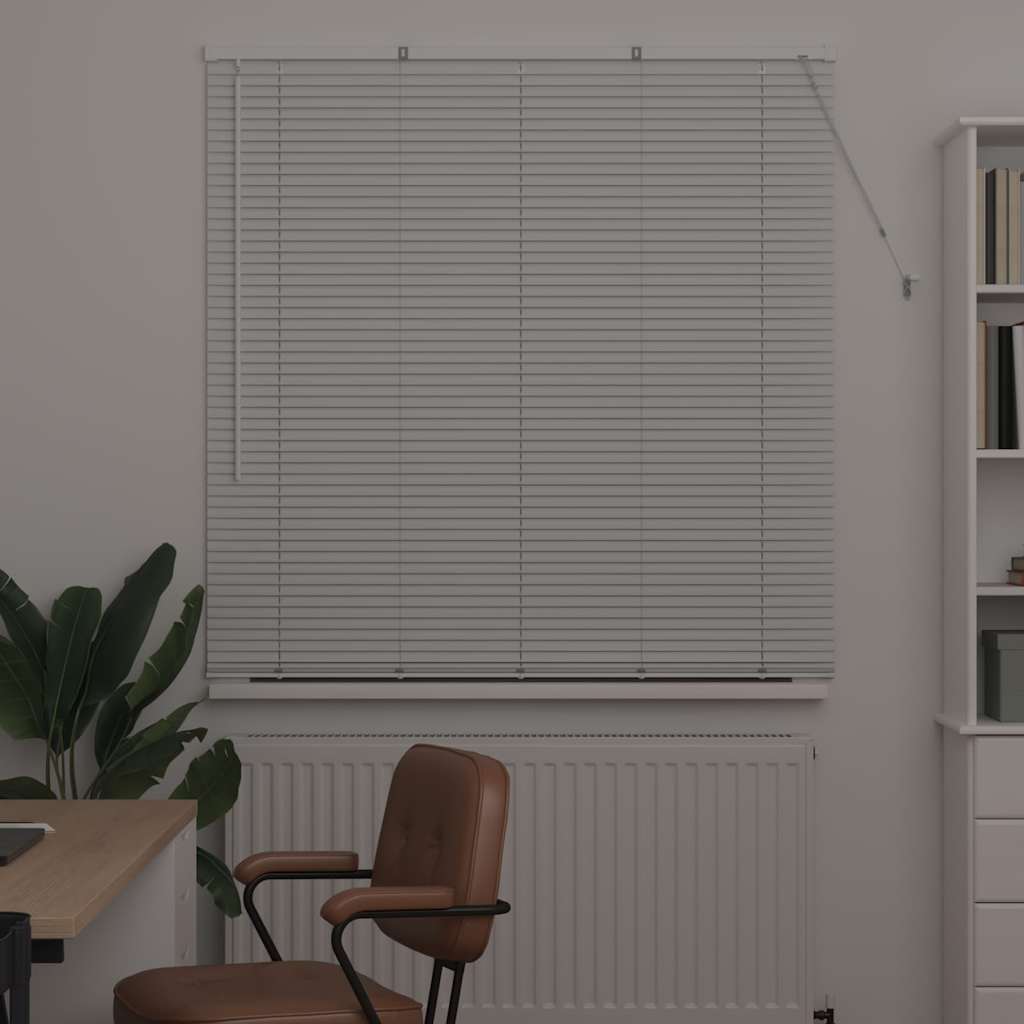 vidaXL Żaluzje weneckie Biały 175 x 135 cm Aluminium