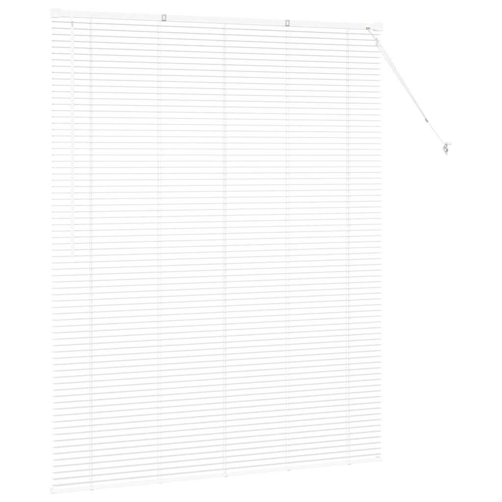 vidaXL Żaluzje weneckie Biały 175 x 150 cm Aluminium