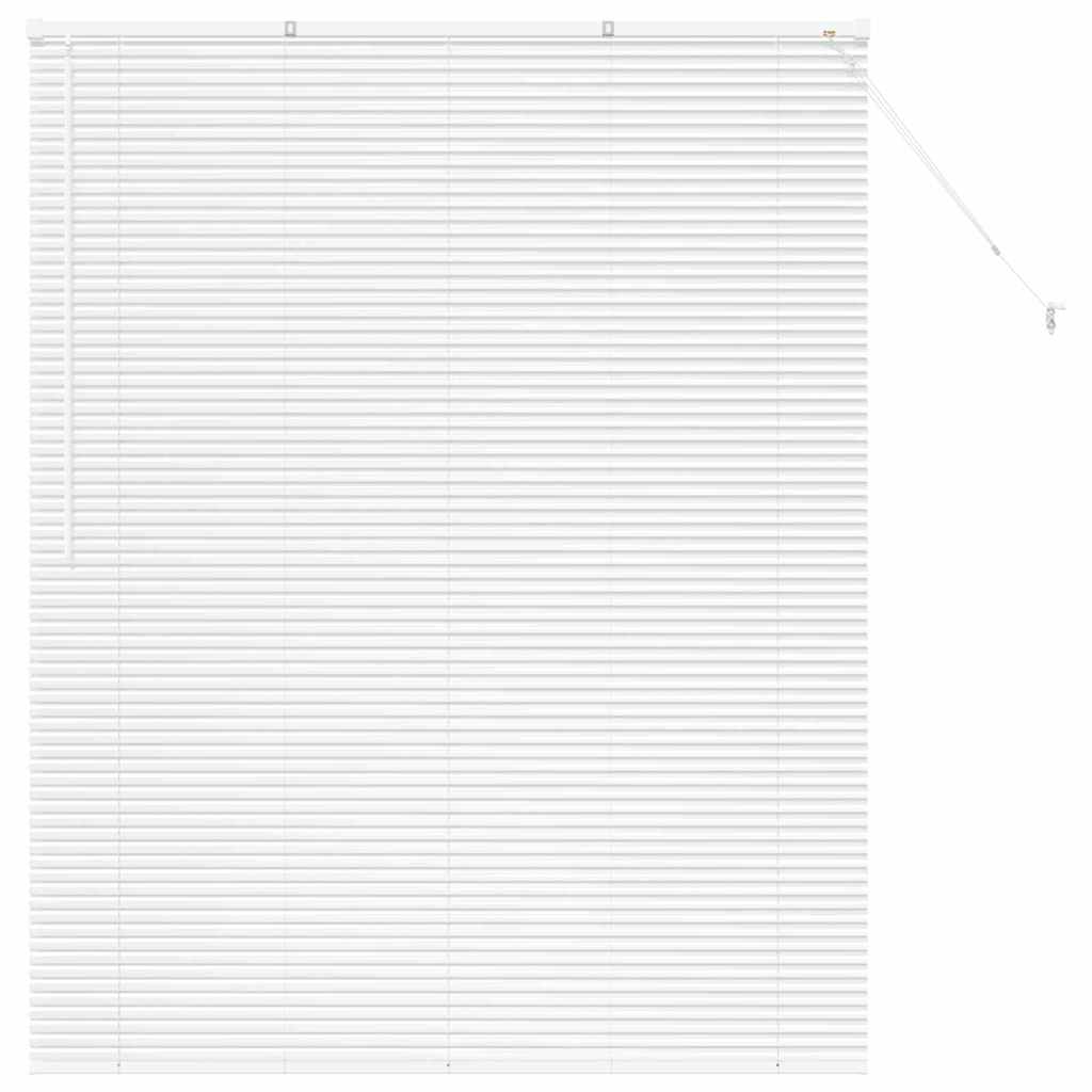 vidaXL Żaluzje weneckie Biały 175 x 150 cm Aluminium