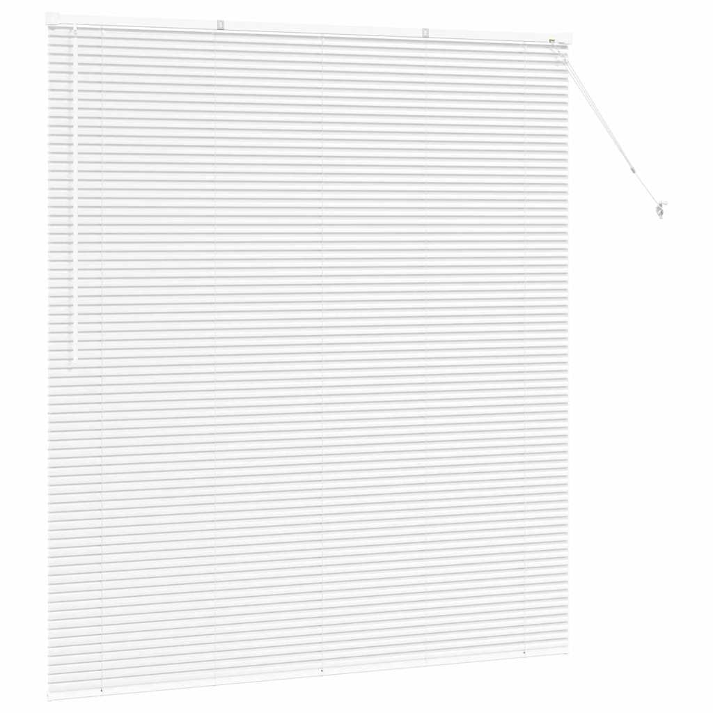 vidaXL Żaluzje weneckie Biały 175 x 160 cm Aluminium