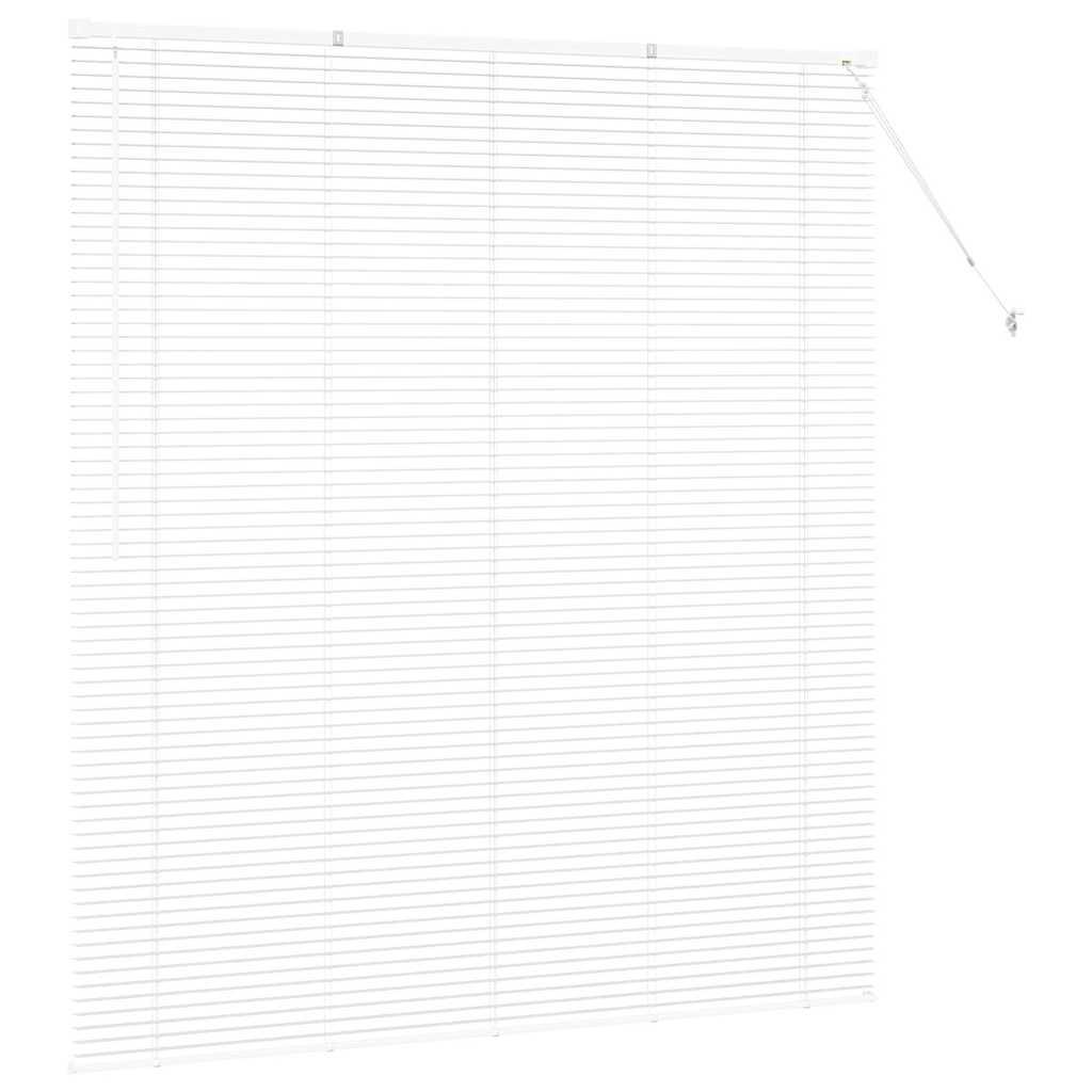 vidaXL Żaluzje weneckie Biały 175 x 160 cm Aluminium