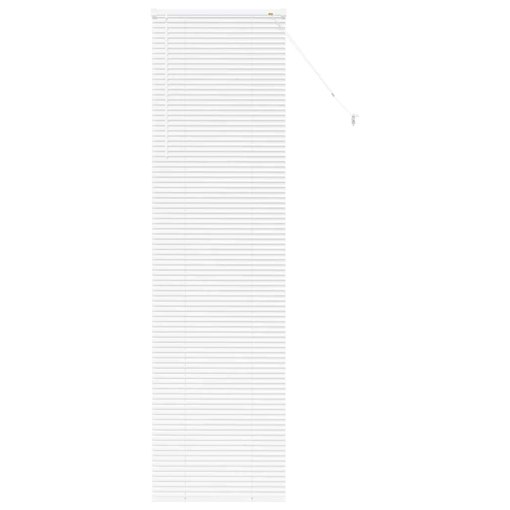 vidaXL Żaluzje weneckie Biały 220 x 55 cm Aluminium