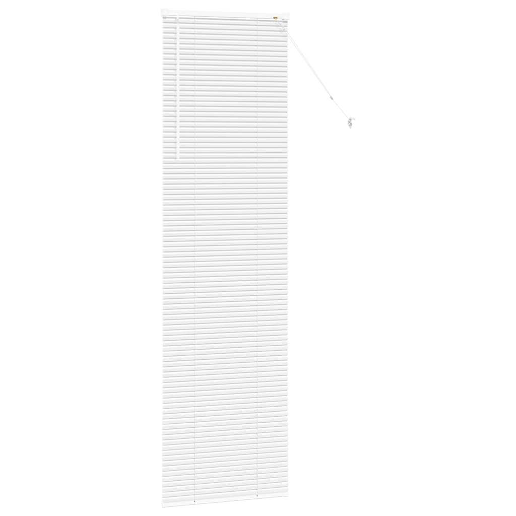 vidaXL Żaluzje weneckie Biały 220 x 65 cm Aluminium