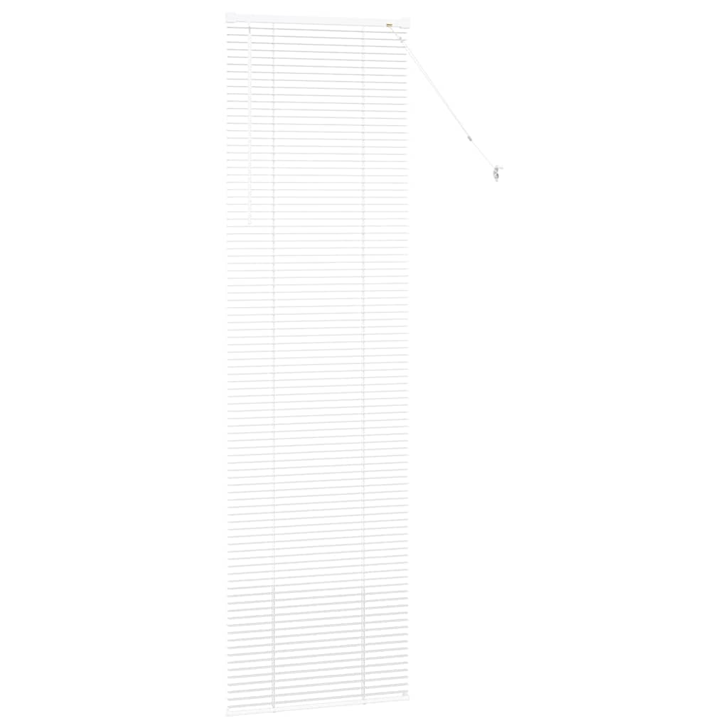 vidaXL Żaluzje weneckie Biały 220 x 65 cm Aluminium