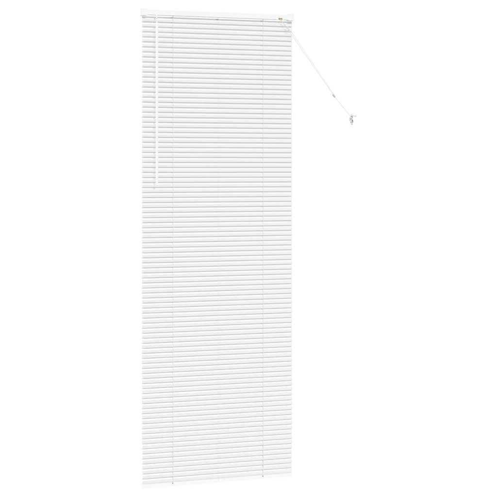 vidaXL Żaluzje weneckie Biały 220 x 75 cm Aluminium