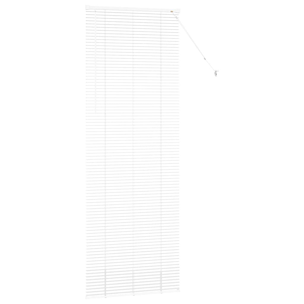 vidaXL Żaluzje weneckie Biały 220 x 80 cm Aluminium