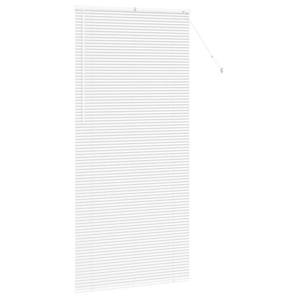 vidaXL Żaluzje weneckie Biały 220 x 105 cm Aluminium