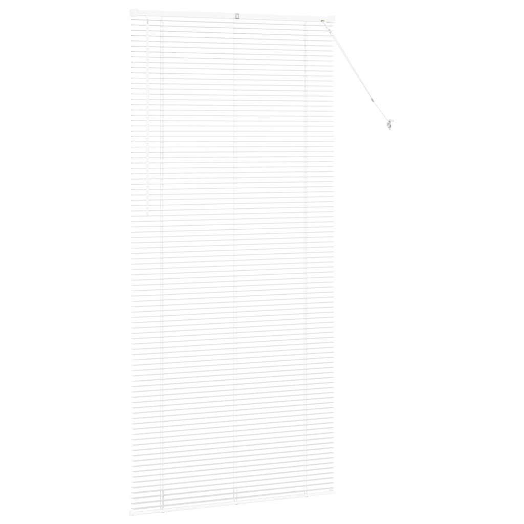 vidaXL Żaluzje weneckie Biały 220 x 105 cm Aluminium