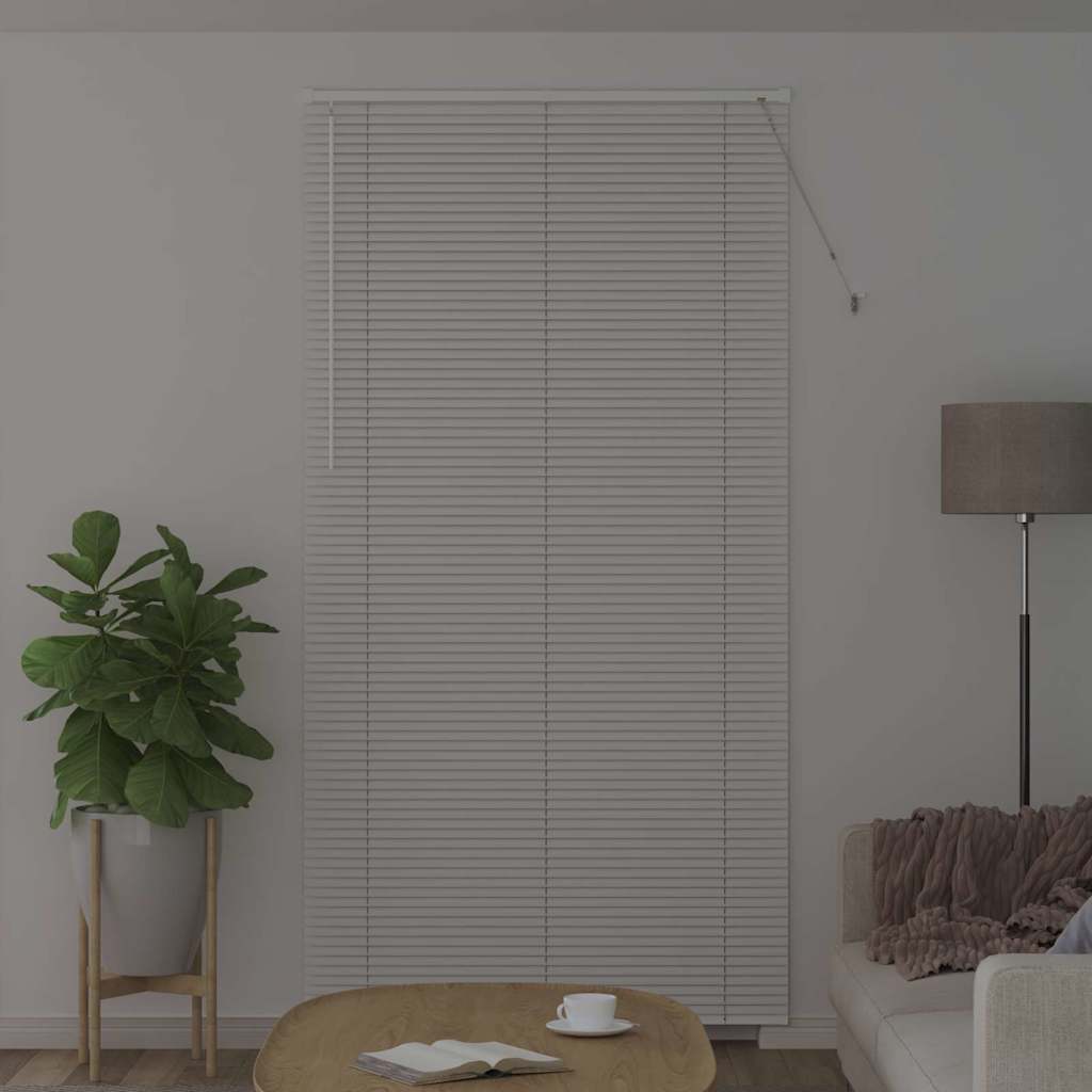 vidaXL Żaluzje weneckie Biały 220 x 110 cm Aluminium