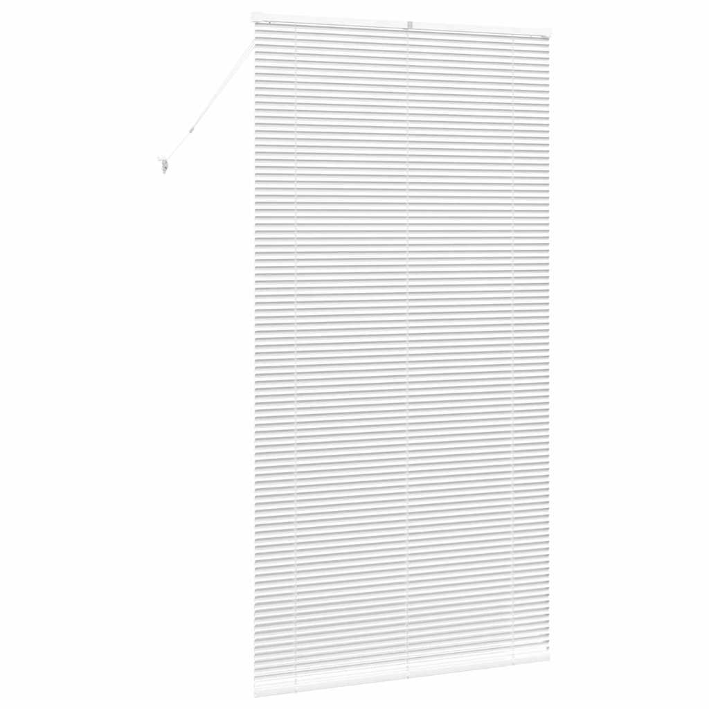 vidaXL Żaluzje weneckie Biały 220 x 115 cm Aluminium
