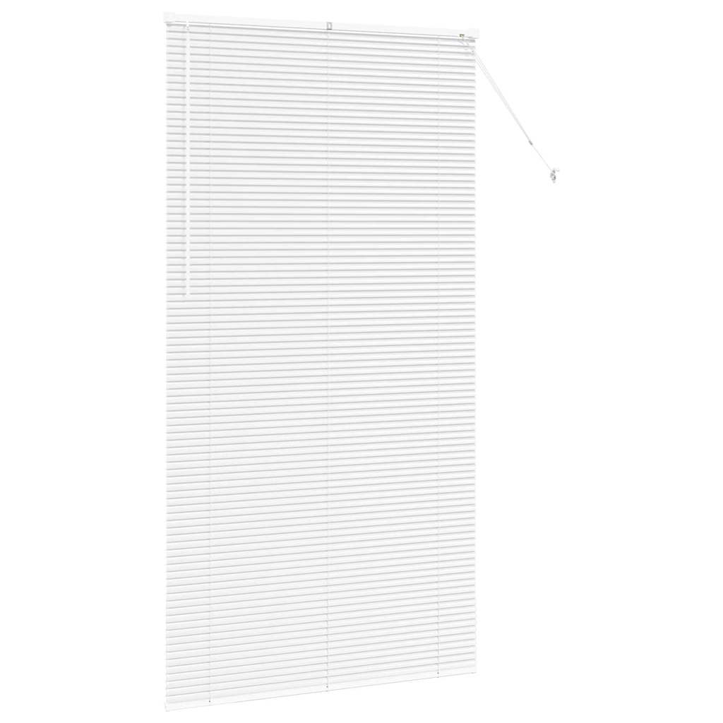 vidaXL Żaluzje weneckie Biały 220 x 120 cm Aluminium