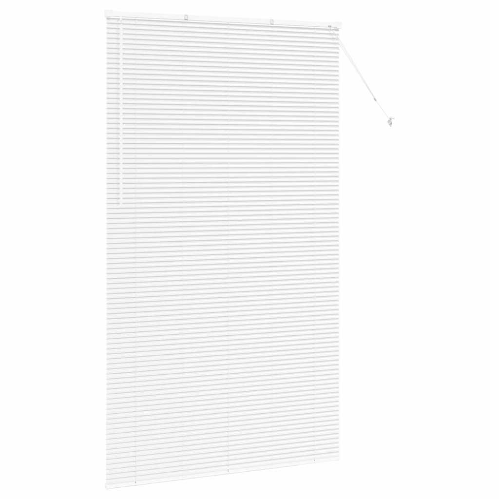 vidaXL Żaluzje weneckie Biały 220 x 130 cm Aluminium