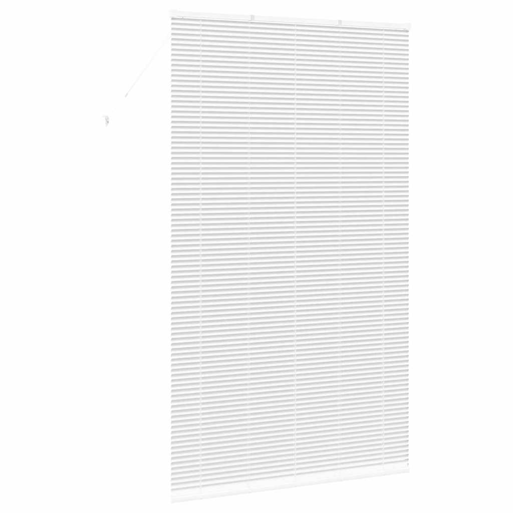 vidaXL Żaluzje weneckie Biały 220 x 130 cm Aluminium