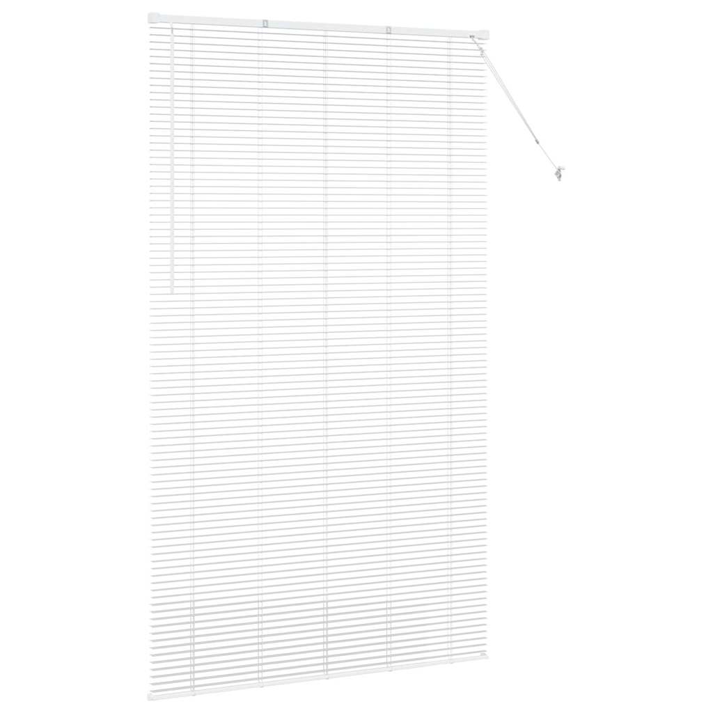 vidaXL Żaluzje weneckie Biały 220 x 135 cm Aluminium