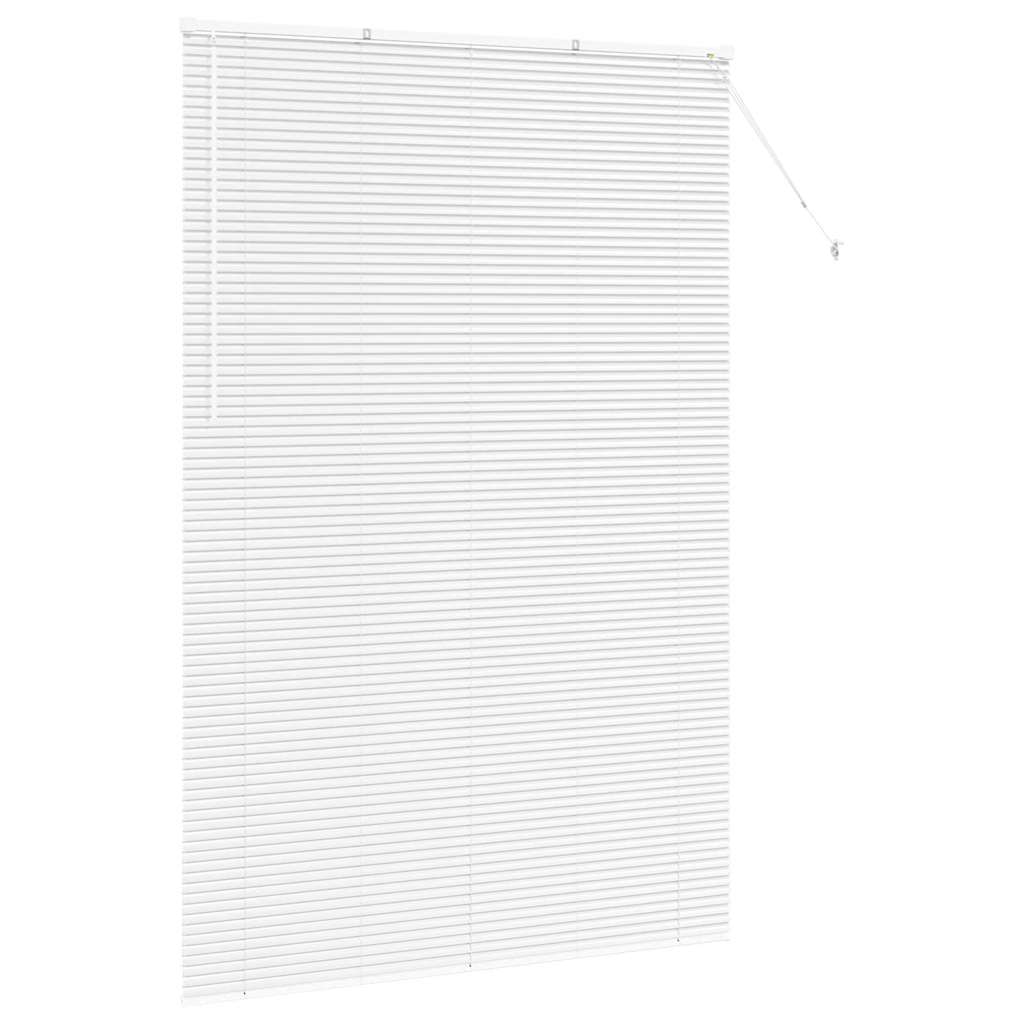 vidaXL Żaluzje weneckie Biały 220 x 140 cm Aluminium